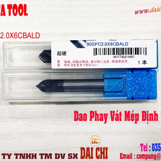 Dao Phay Carbide Định Tâm Và Vát Mép IWATA TOOL 90SPC2.0X6CBALD