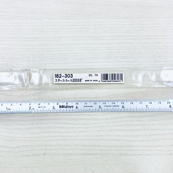 THƯỚC LÁ MITUTOYO 182-303 ( 0.8 inch / 200 mm )