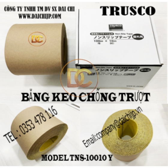 BĂNG KEO CHỐNG TRƯỢT TRUSCO-TNS-10010 Y