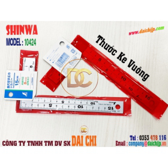 Thước Ke Vuông INOX SHINWA Model 10424